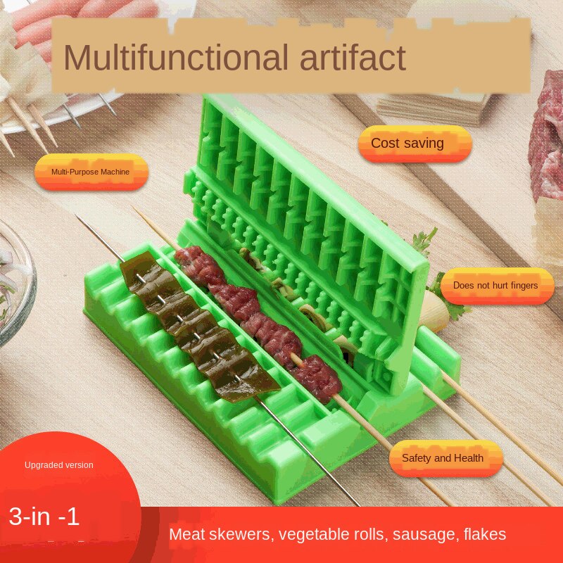 Multifunktionale Spieße Artefakt, Lamm Spieße Maschine, Juwelüse Rollen, Tofu Haut, Spieße Artefakt, Grill Utensilien