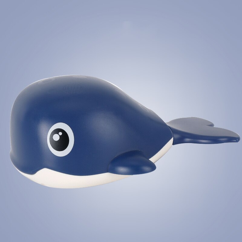 Walvis Kinderen Water Baby Bad Wind-Up Clockwork Walvis Zwemmen Baby Badkamer Spelen Met Water Spray Douche: blue