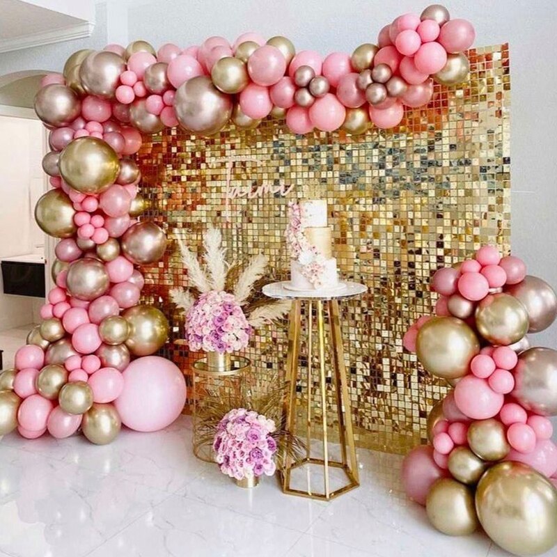 2 Stks/partij Bruiloft Decoratie Kleine Vierkante Bachelorette Party Achtergronden Verjaardagsfeestje Decoraties Muur Achtergrond Gordijn