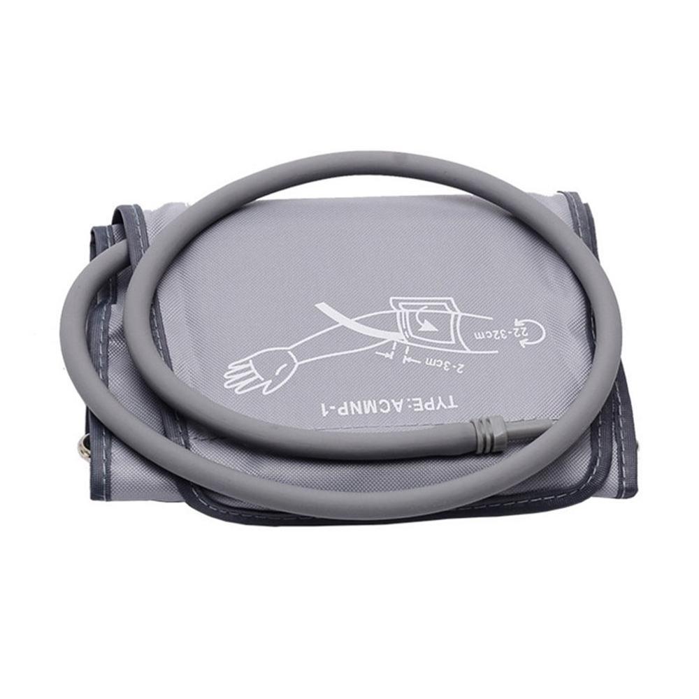 22-32 cm elektronische bloeddrukmeter manchetdrukmeter manchetarm bloeddrukmeter accessoires thuis enkele buis tonometer manchet: Zilvergrijs