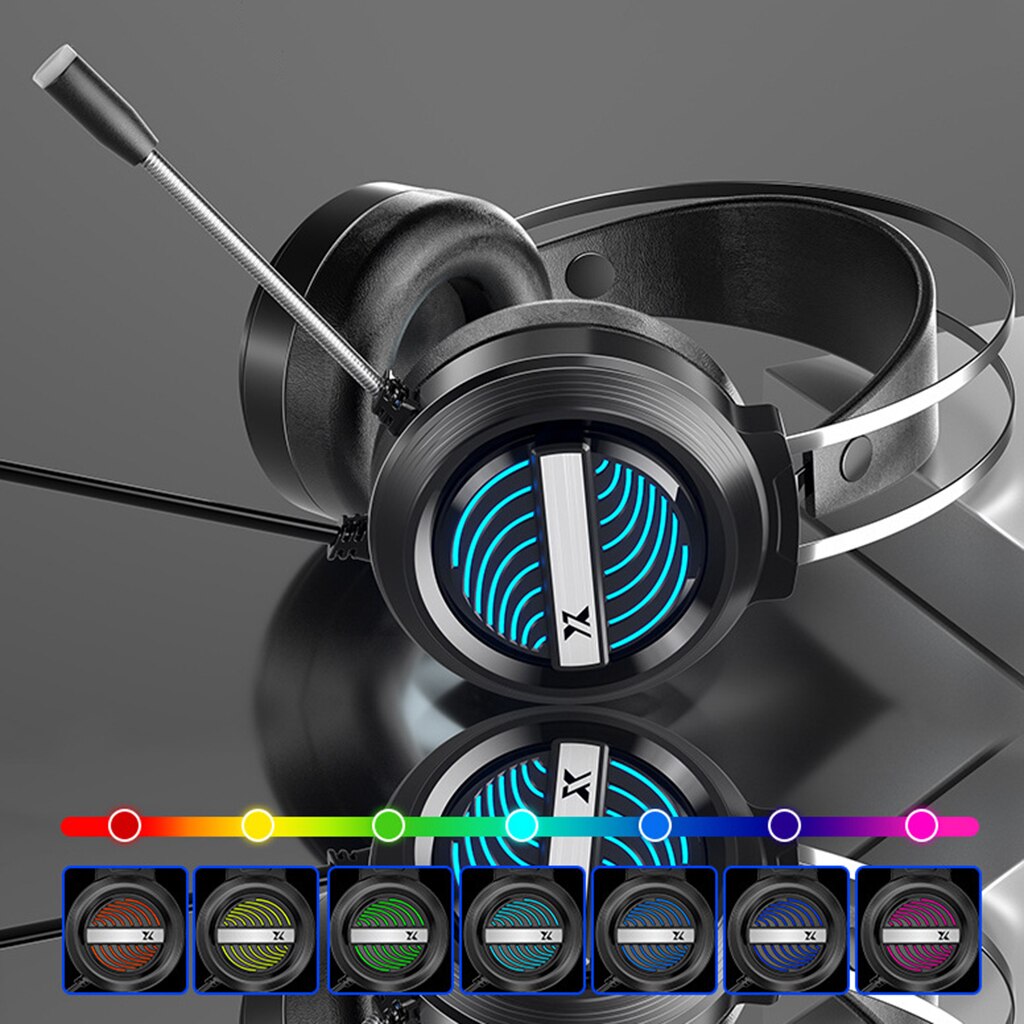 X9 Wired USB Gaming Headset 7.1 with Mic 7 LED for PS4 PC Switch