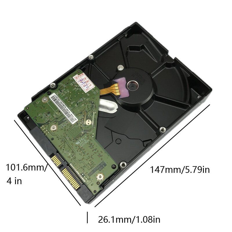 Wd black 500g harddisk stationær spil gamer gaming hdd hd mekanisk sort disk sata 3 seriel port 7200 rpm 64mb