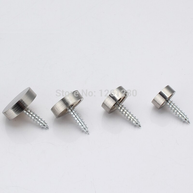 20 billeder lys stil messing reklame negle akryl spejl negle fast skrue husholdningsglas dekorative negle hardware fastgørelse