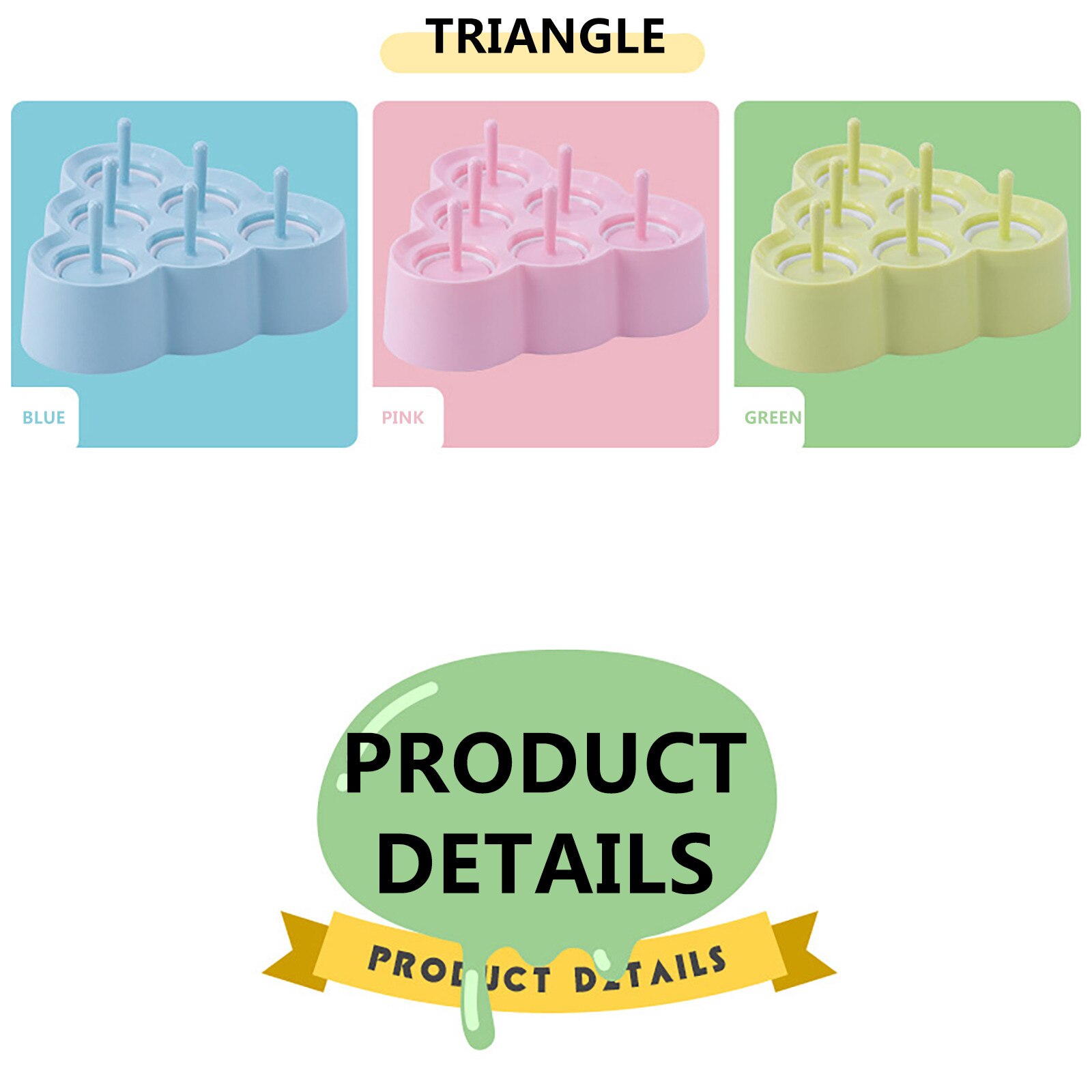 Ice Cream Tools Silicone Ice Cream Mold Ice Lolly Molds Ice With Sticks Tray Froze Форма Для Мороженого