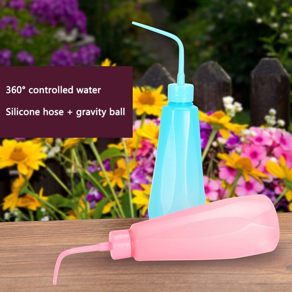 480ml mini tuingieters knijpfles sproeier met gebogen mond tuin irrigatie gereedschap