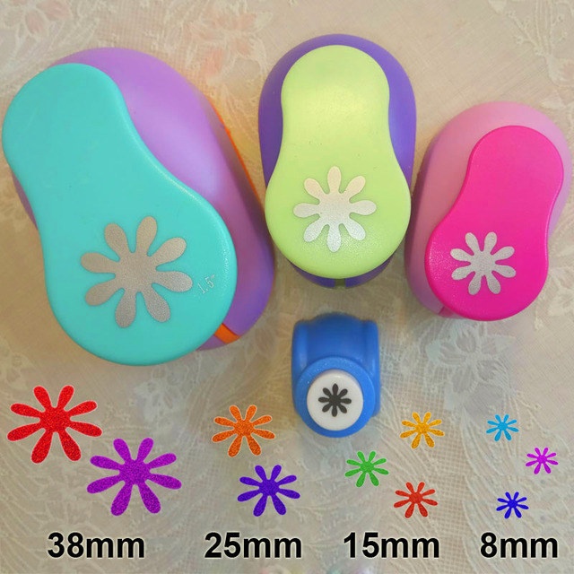 1.5cm-7.3cm flower shape of craft punch paper punches scrapbooking punchers DIY handmade paper cutter EV foam hole punch: 8152538mm Daisy
