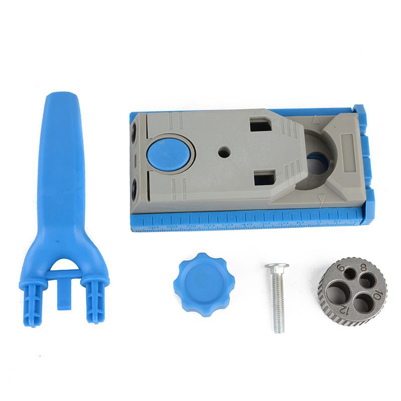 Oblique Hole Locator Multi-function Wood Work Tool Jig Pocket Hole System For Wood Working Drill Round Tenon Locator