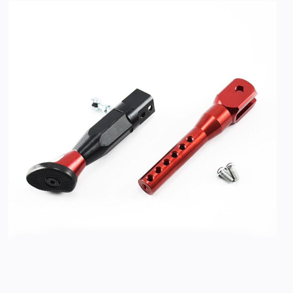 Pata de cabra para motocicleta, soporte de pie modificado CNC de aleación de aluminio, altura ajustable, 22-25CM