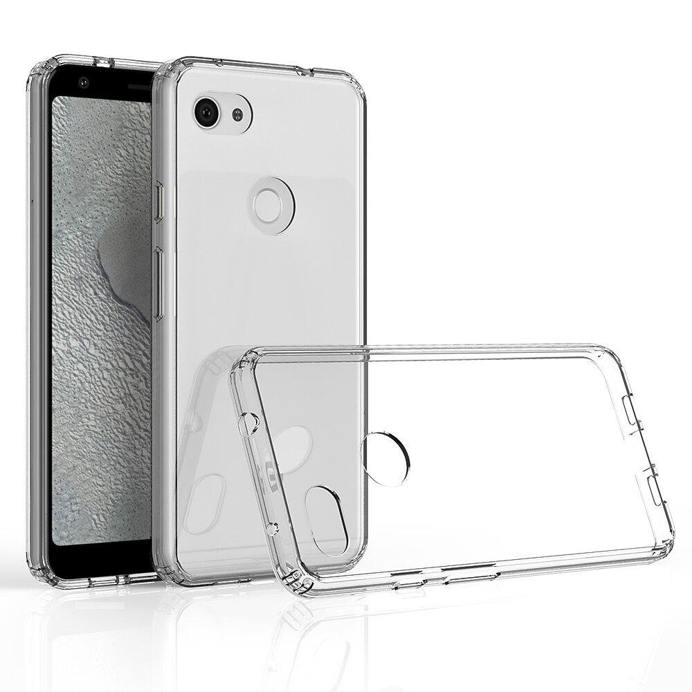 Funda híbrida a prueba de golpes para cojín de aire, funda con cristal acrílico transparente para Google Pixel 3A / Google Pixel 3A XL: Transparente / For Pixel 3A