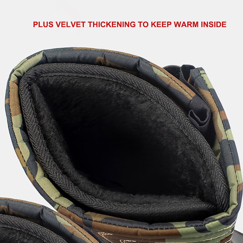 Winter Mannen Snowboots Camouflage Platform Laarzen Mannen Regen Schoenen Super Warm Antislip Waterdicht Heren Winter Laarzen Voor-40 Graden