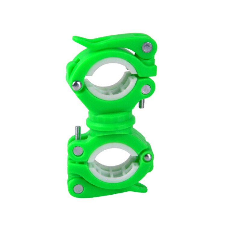 Quick Release Fiets Licht Houder Beugel Led Zaklamp Koplamp Lamp Pomp Houder Stand Beugel Fietsen Fiets Accessoires: Green and white