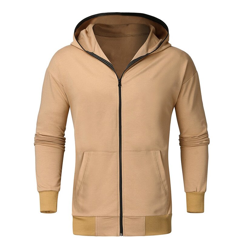 Sudadera para hombre Otoño Invierno Casual con capucha de doble cara Sudadera con capucha abrigo sudadera de entrenamiento #4n15: XL / Dorado