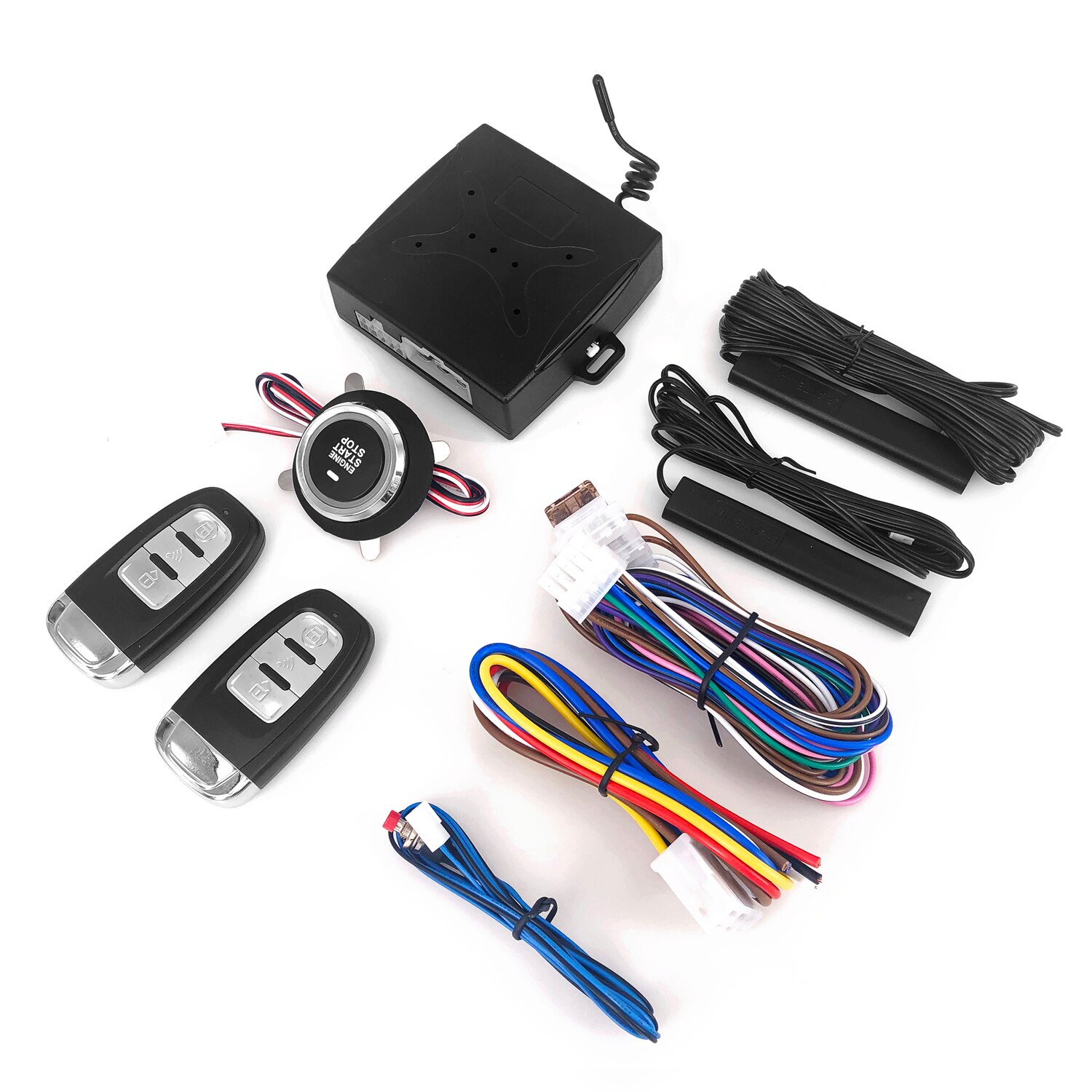 KKMOON Auto Car One Starts Stop Engine System 12Volt One-click Boot System Modify Keyless Access System Alarm System