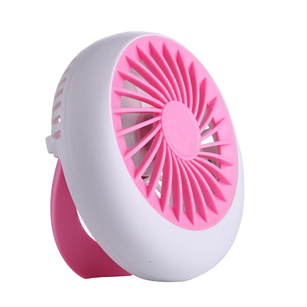 Mini Usb Tafel Bureau Persoonlijke Fans Draagbare Oplaadbare Usb Ventilator Voor Thuis Kantoor Slaapzaal, Stille Stille Werking: Pink