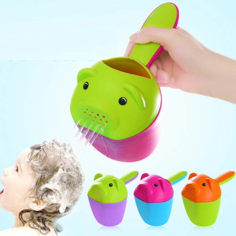Vaso de champú de plástico PP para bebés y niños, lavador de cabeza para lavado de bebés, colorido