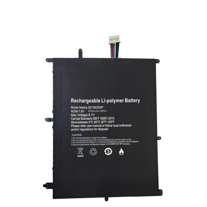 NV-2874180-2S Notebook Laptop Battery Jumper EZBook X4 MB13 HW-3487265 5000mAh 38Wh 7.6V With 8-wire plug