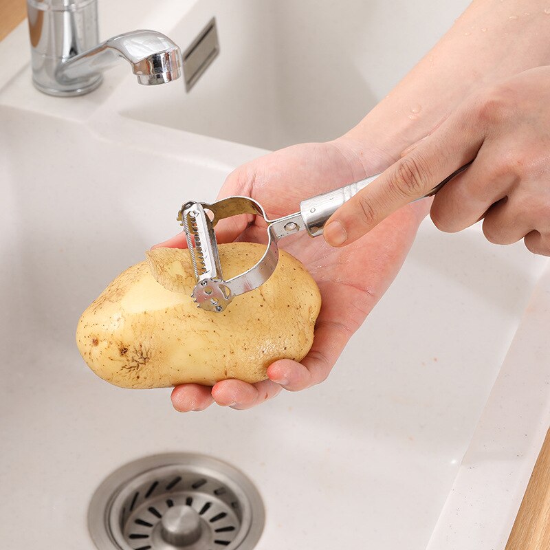 Rostfritt stål potatis gurka morot rasp julienne skalare grönsaker frukt skalare grönsaksskivare