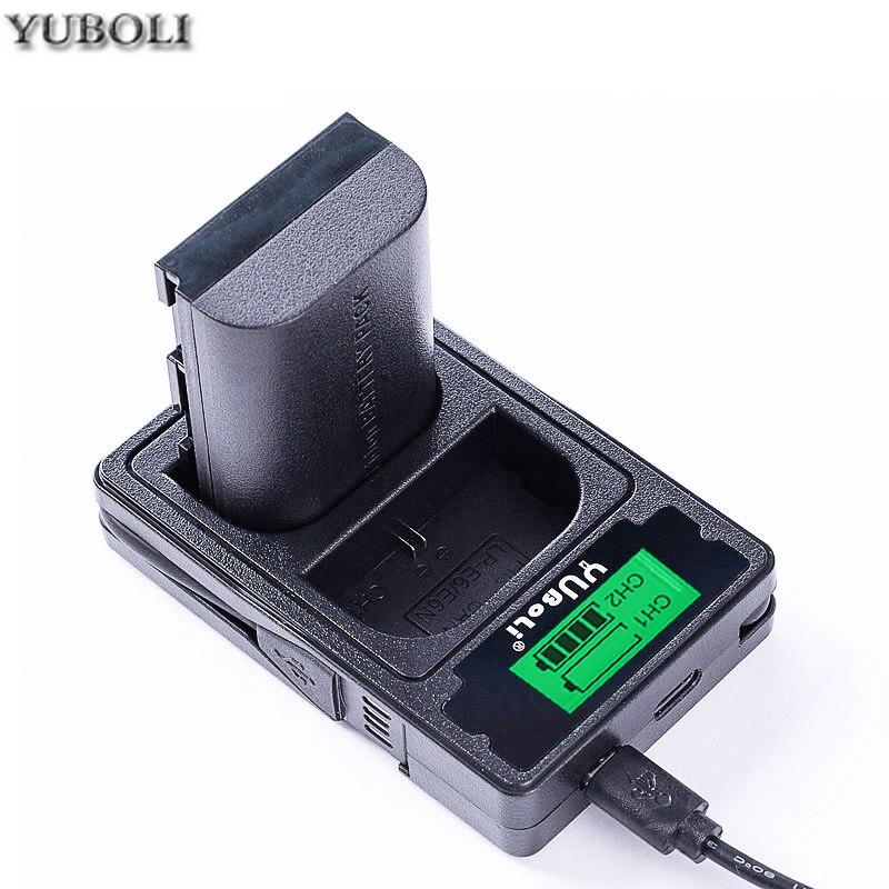 2650 mah batterie lp  e6 lpe 6 lp-e6 e6n batteri for canon eos 5ds r 5d mark  ii 5d mark iii 6d 7d 80d eos 5ds r kamera