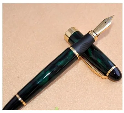 IRAURITA Fountain Pen Jinhao 450 Metal Ink Pens Caneta Tinteiro Pluma Fuente Office Black