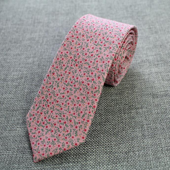 RBOCOTT 6cm Cotton Ties Floral Ties Mens Necktie Casual Suit Wedding Skinny Neck Tie Party Slim Tie Gravatas: 14