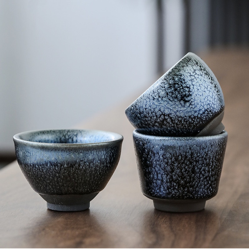 Glaze Tea Cup Bowl China Pottery Ceremic Porcelain Handmade Single Tea Master Cup