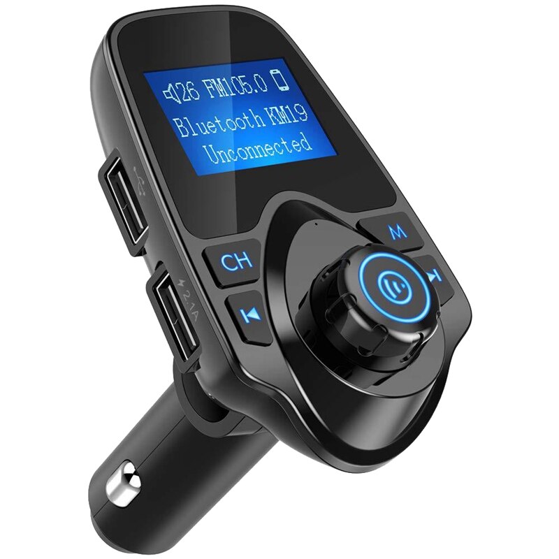 T11 Car Mp3 Player Wireless transmisor Fm con Bluetooth FM modulador Kit de manos libres para coche A2DP Dual USB cargador para teléfono