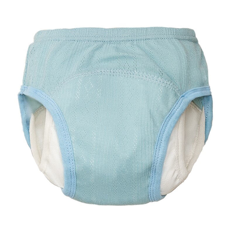 DALEMOXU-couche d'été pour tout-petits, sous-vêtements, toilettes, pantalons d'entraînement imperméables, en tissu lavable pour enfants, short pour bébés: blue / 2T 90CM 13KG