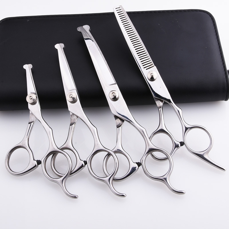 Grooming Shears For Dogs Pet Hair Grooming Scissors Kit with Safety Round Tip
