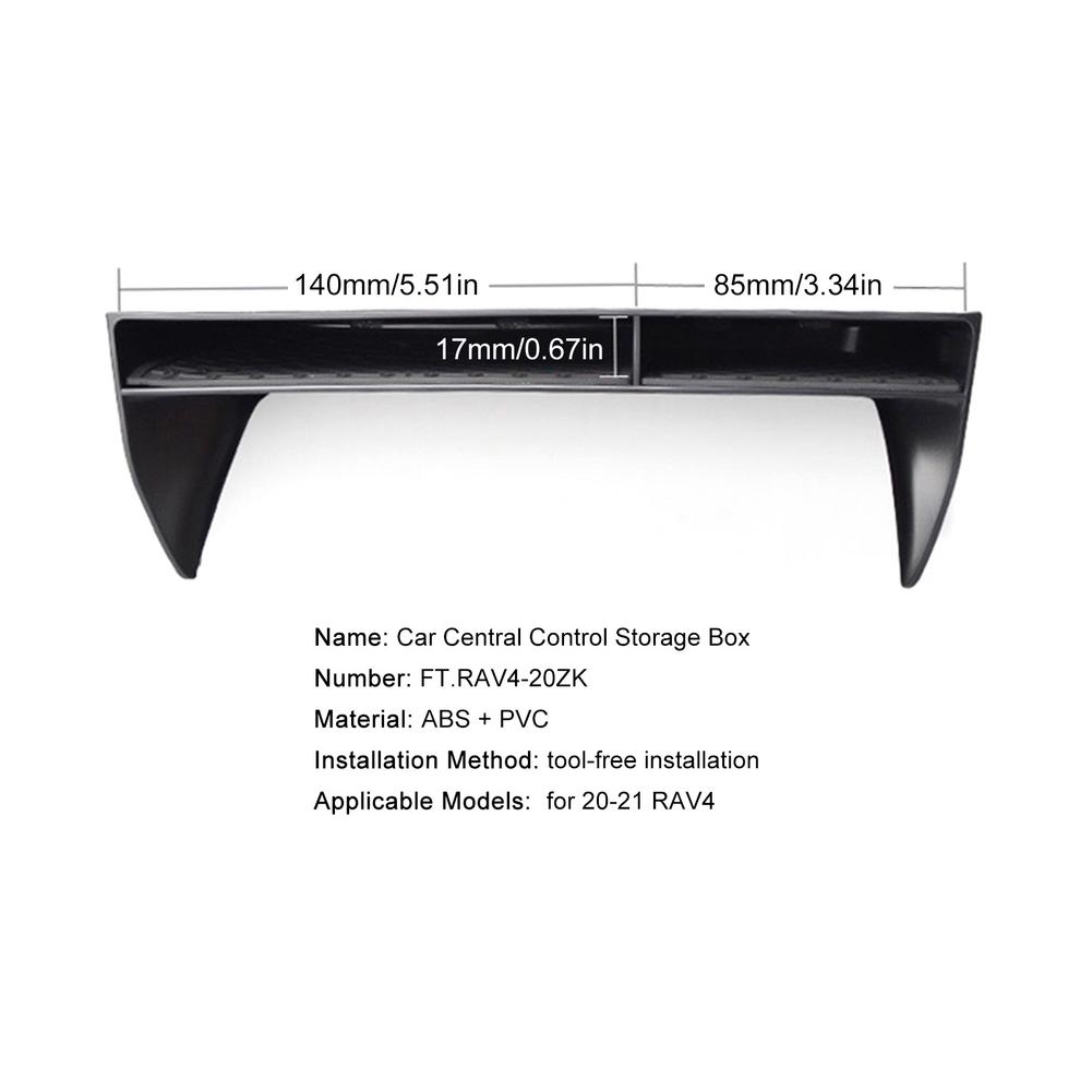 Center Console Organizer ABS Material Insert Tray Gear Shift Secondary Storage Box For Toyota RAV4