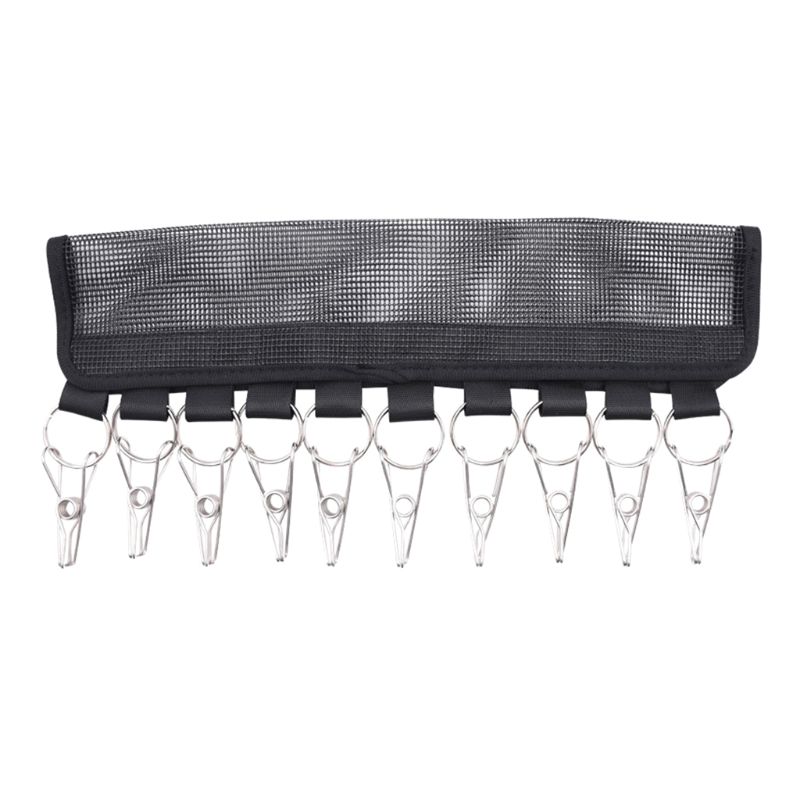 Portable cloth hanger hanger paste hat clip hat hanger hat storage hanger 10 baseball cap storage box: black-1