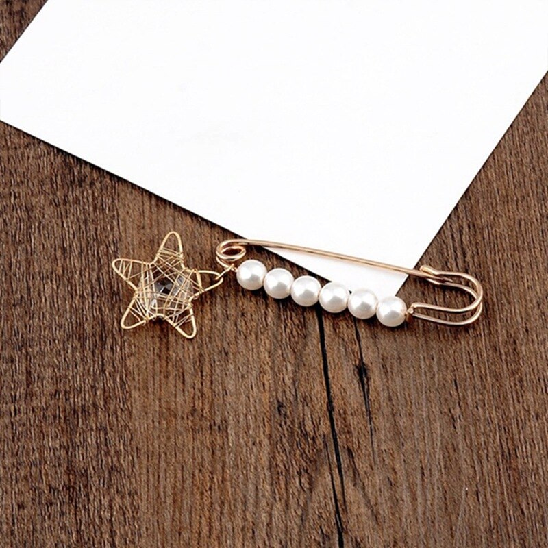 1PC Parel Kralen Pins Gesimuleerde Pearl Broche Pin Voor Vrouwen Mannen Kleding Accessoires Jurk Decoratie Gesp Pin Sieraden Broches: 03