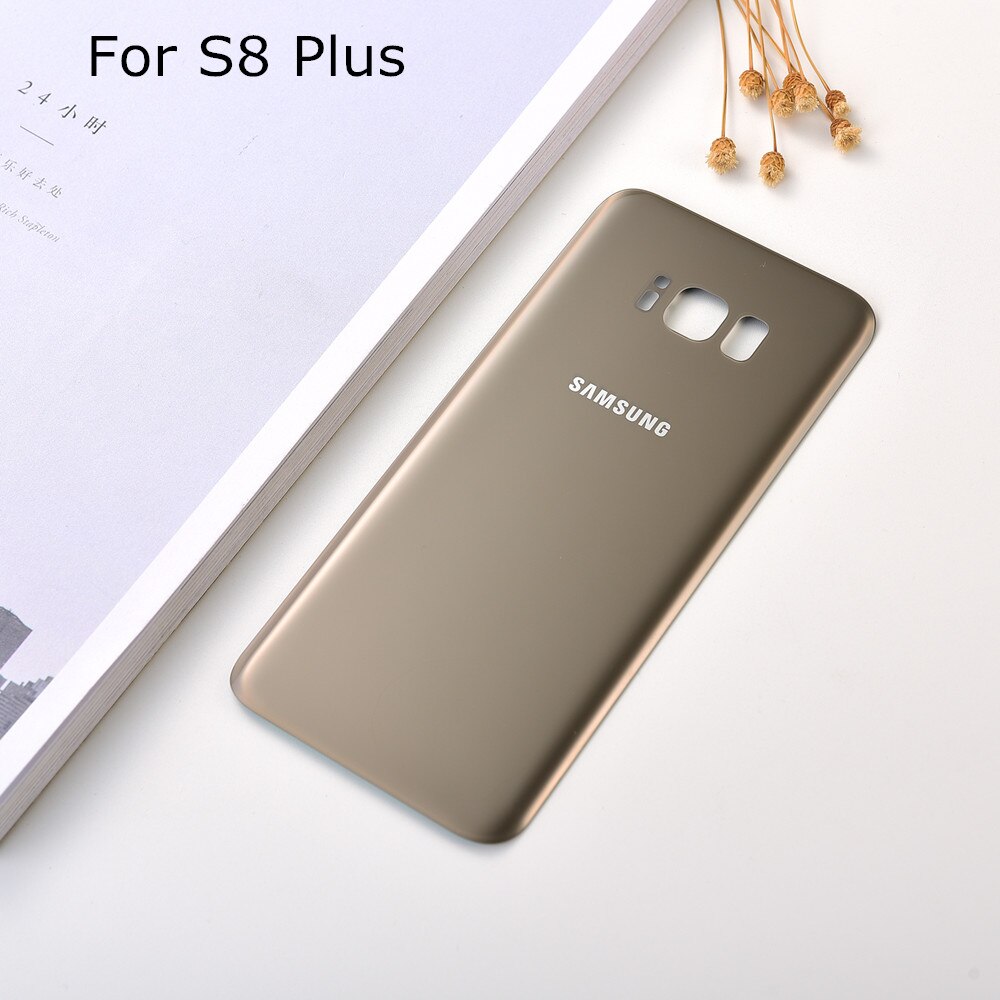 Original Samsung Back glass Rear Cover Housing Battery Door Replacement For Samsung Galaxy S8 Plus S8 s8+ G955 G955F G950 G950F: S8 plus gold