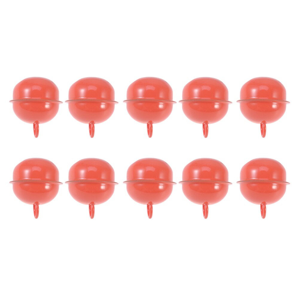 50 Stuks 22Mm Gekleurde Geschilderd Jingle Bells Metal Ronde Mini Bells Sieraden Ornamenten Kerst Decor Gebruik Hangers Voor Party christm: Orange