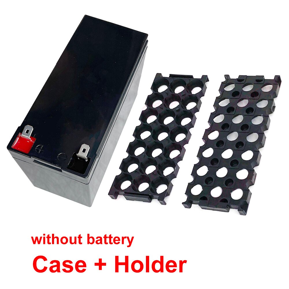 12V7Ah Battery Case Replace Lead Acid for 21PCS 18650 Cells Box DIY 12V 7Ah 3S7P 4S5P 3x7 Holder Solar System Energy Storage: Black Case Holder