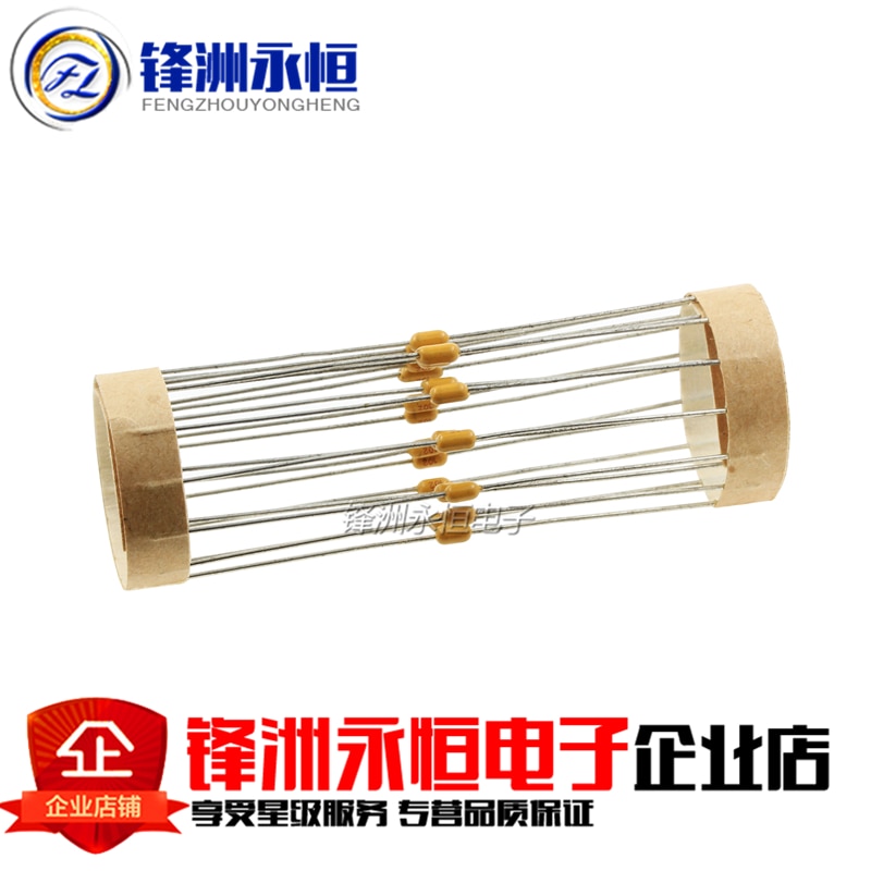 100 stuks niet-polaire axiale monolithische condensator 1nf 100nf 0.1uf 50v 104p 102k / 104k