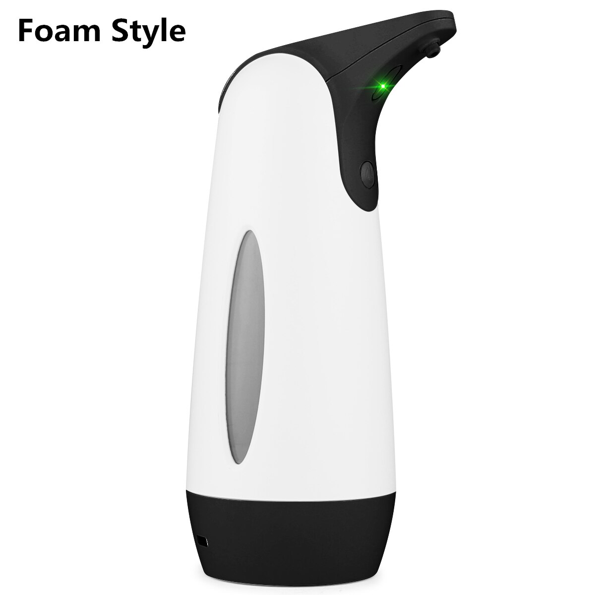 Distributeur automatique de savon sous forme de mousse, recharge USB, capteur infrarouge intelligent, désinfectant pour les mains, pour salle de bains et cuisine: Foam Style Black