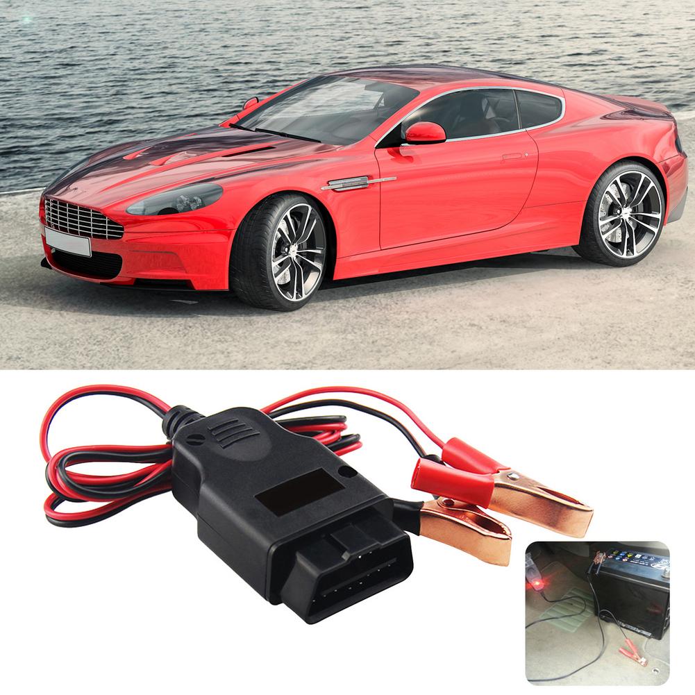 OBD Car Battery Replacement Tool Car Computer ECU Memory Saver Auto Emergency Power Supply Cable Battery Leakage Detection Tool