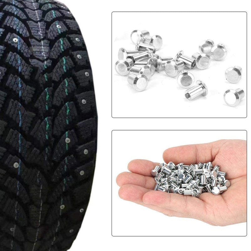 Snow Screw Tire Studs,Screw Stud Tyre Snow Chains Tire Spikes for Car Truck SUV ATV Wheel Tire Stud Screws Nails(100Pcs)