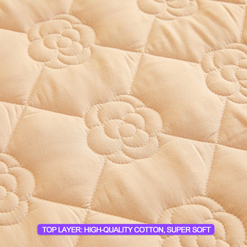 Waterproof Mattress Cover - Anti-Mite & Antibacterial Breathable Hypoallergenic Mattress Protector Luxury Comfort Noiseless