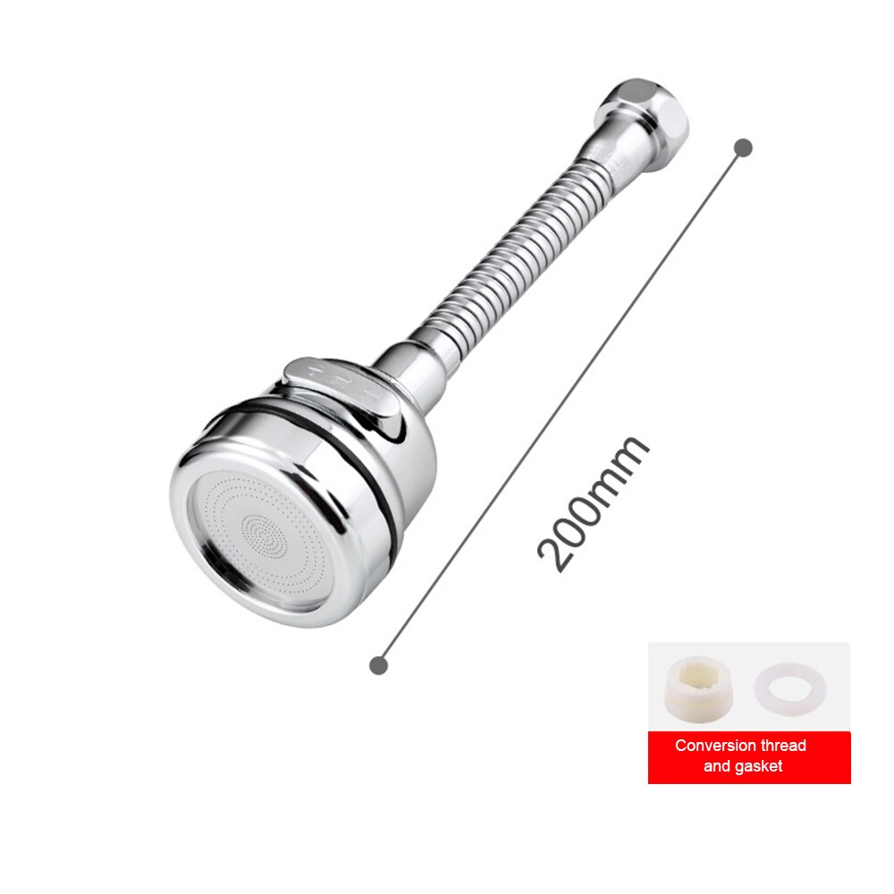 High Pressure Kitchen Faucet Extender Rotatable Faucet Aerator Water Saving Tap Nozzle Adapter Bathroom Sink Accessories: C