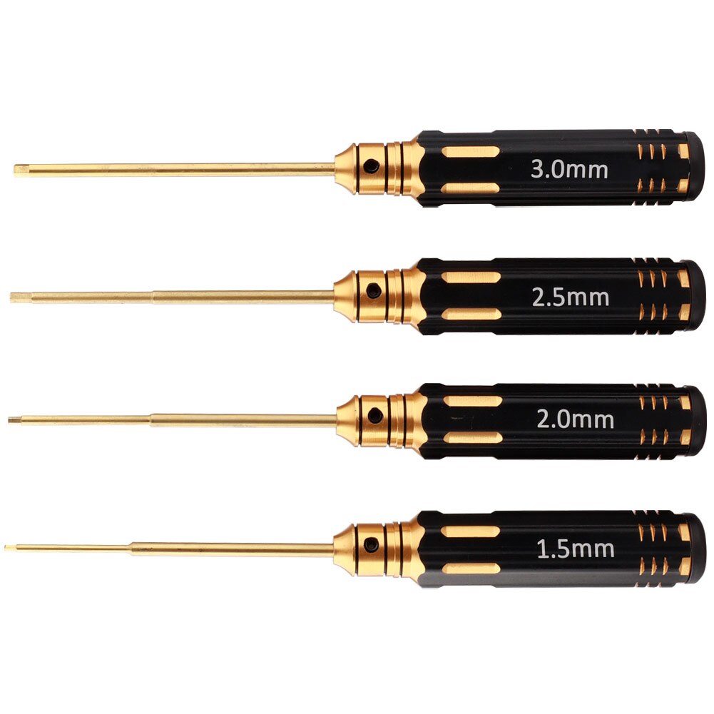 1.5mm 2.0mm 2.5mm 3.0mm Phillips Screwdriver Cross Screw Driver Non-slip Titanium Plating Process Repairing Tool for RC Aircraft