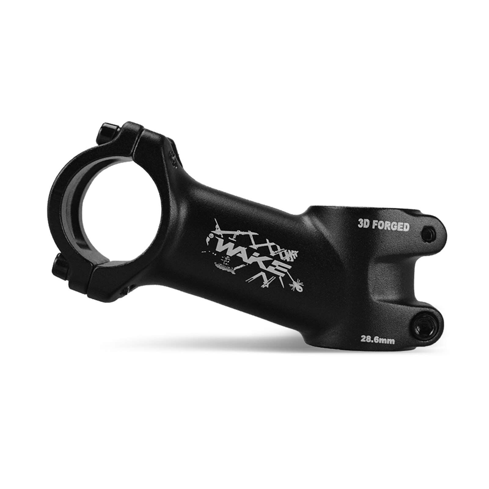 17 Degree Bicycle Stem Ultralight Bicycle Stem Mountain Road Bike Stem for 31.8mm Handlebar: Black 80mm
