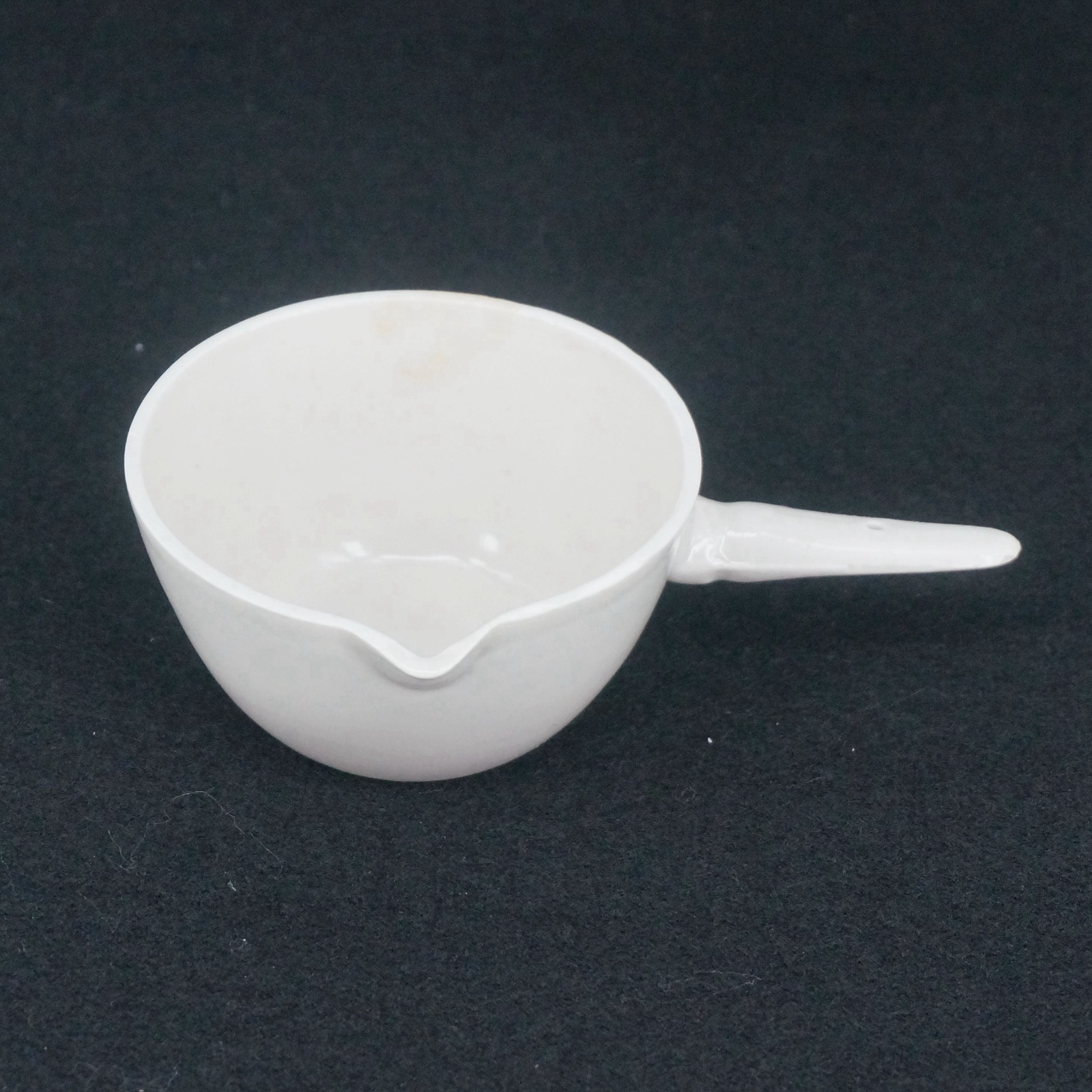 100ml Inner Diameter 75mm Ceramic Evaporating dish Round bottom with handle For Chemistry Laboratory