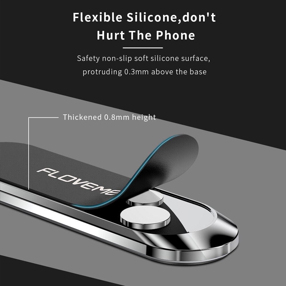 FLOVEME Metal Magnetic Car Phone Holder Mini Air Vent Magnet Mount Mobile Support Smartphone Stand For iPhone 11 Pro 8 7 Samsung