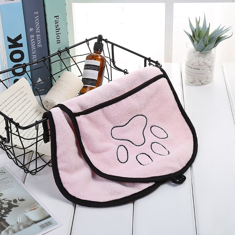 French Bulldog Teddy Poodle Small Dog Bathrobe Cat Bath Pet Supplies Double Bag Superfine Fiber Pet Strong Absorbent Bath Towel