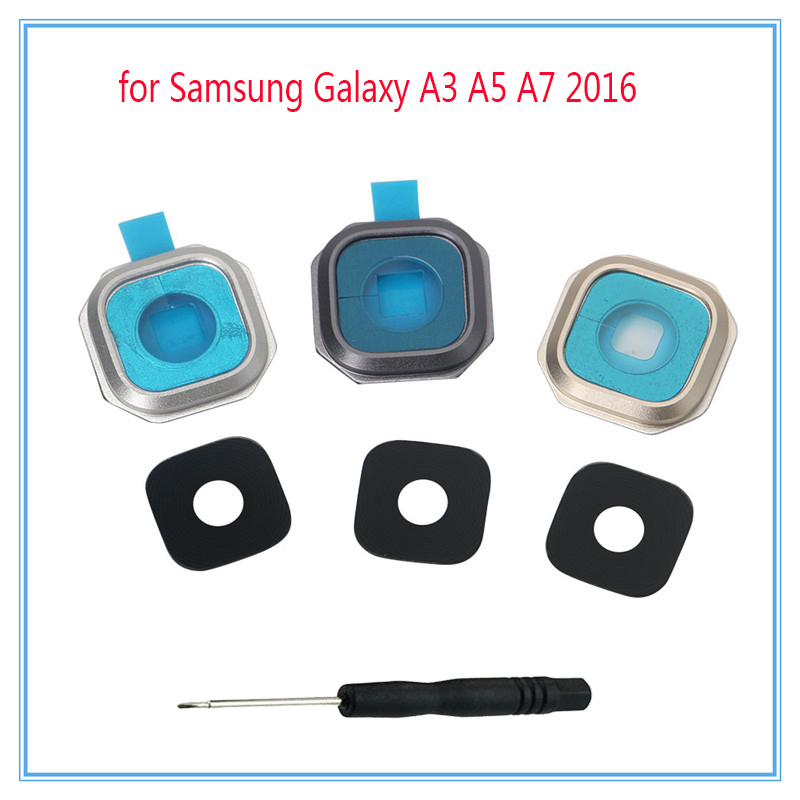 For Samsung Galaxy A3 A5 A7 A9 A310 A310F A510 A510F A710 A710F A9000 Phone Housing Back Camera Glass Lens With Tool