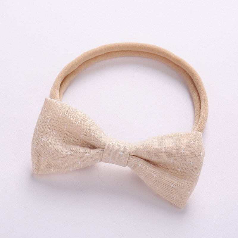 5 unids/lote, diademas para niñas pequeñas, verano primavera, recién nacido, bonitas diademas de nailon suave, diademas de algodón con lazo para bebés, accesorios para el cabello