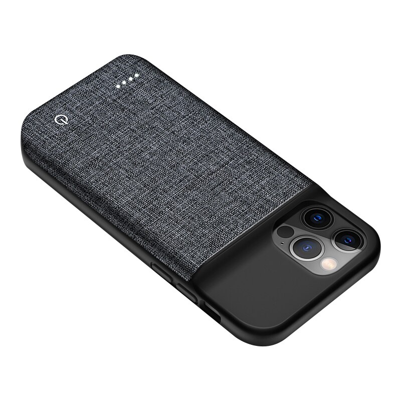 6800Mah Batterij Oplader Voor Iphone 11 12 Pro Max 12 Mini Opladen Case Voor Iphone X Xr Xs max Externe Draagbare Power Bank