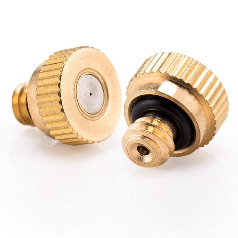 36 Pcs 0.016 Inch Orifice (0.4 mm) 10/24 UNC Misting Nozzles for Outdoor Cooling System Garden Greenhouse Landscaping
