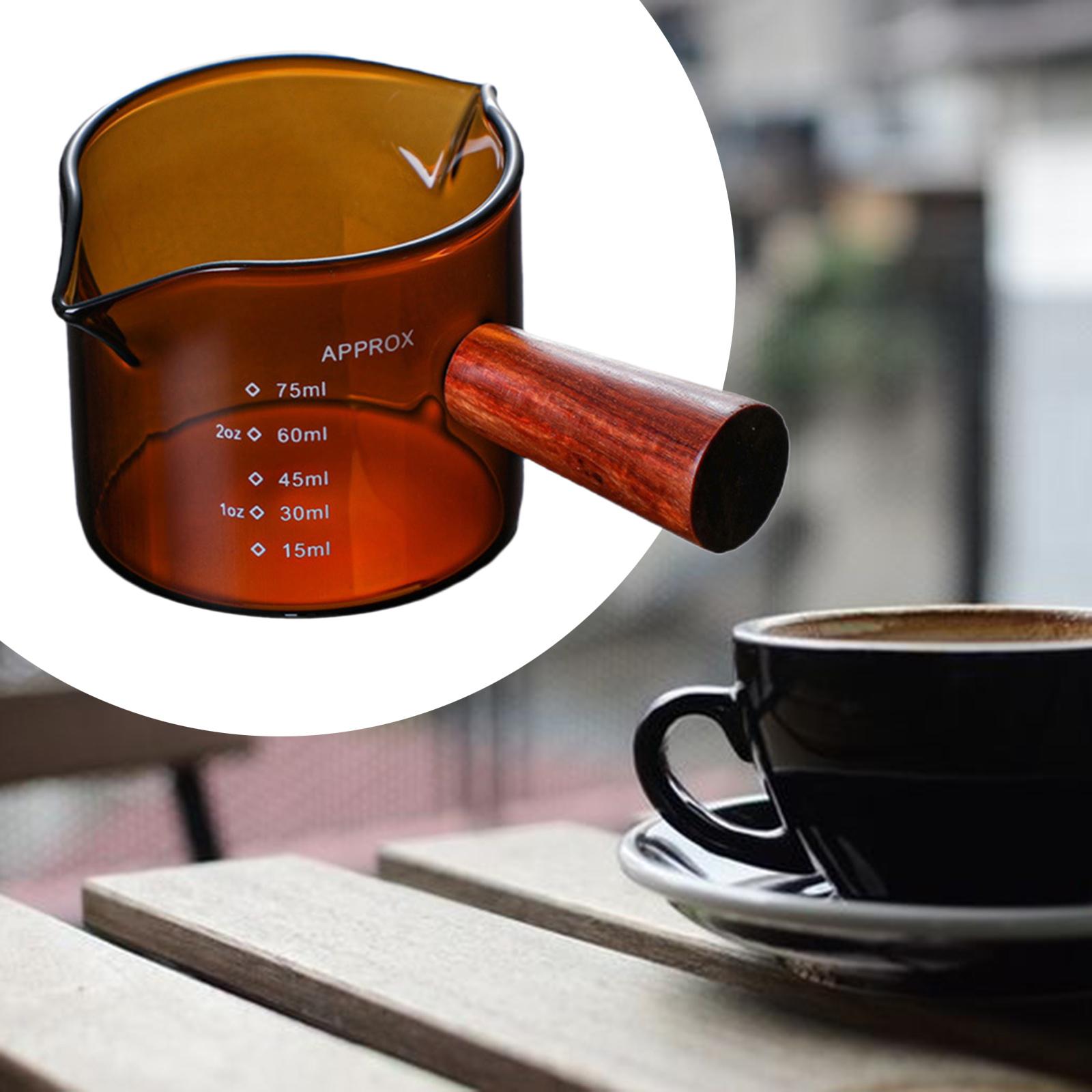 1 Piece Measuring Shot Glasses with Double Spouts Espresso Liquor Glass Cup